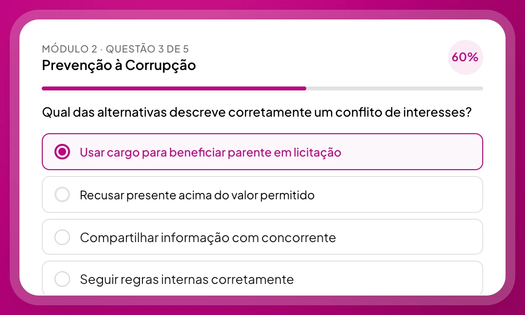 Treinamentos e certificados na Sincera